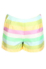 Pastel Stripe High Waisted Shorts
